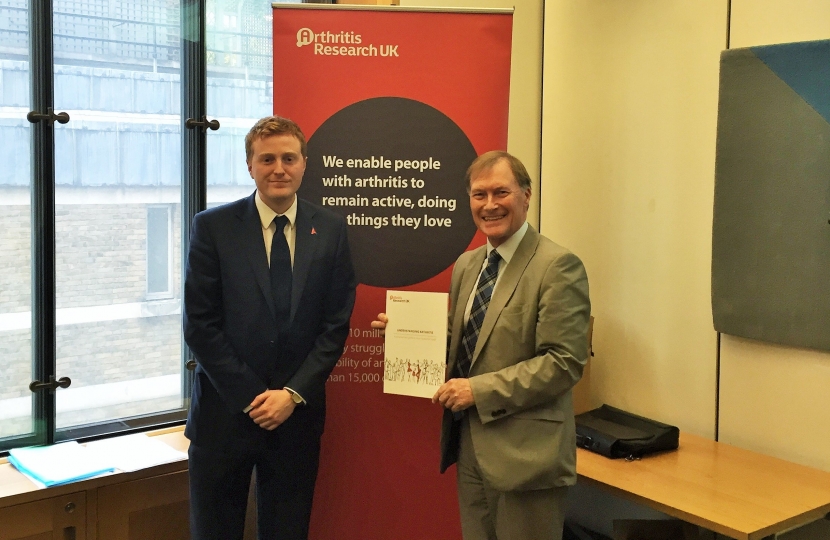 Sir David meet Arthris Research UK