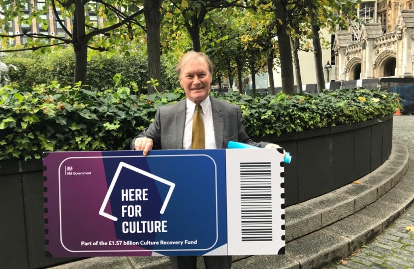 Arts organisations in Southend West will receive £359,299 as part of the Government’s Cultural Recovery Fund