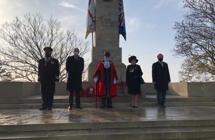 Sir David honours the sacrifices of servicemen and women for Remembrance Sunday 2