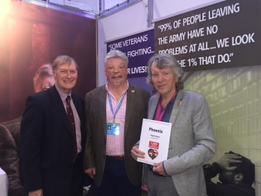 Sir David meets Simon Weston and Care after Combat team