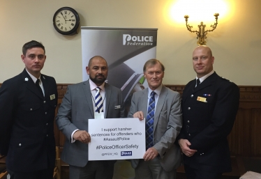 Sir David wants to help raise awareness of the safety of Police Officers