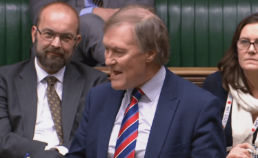 Sir David in the chamber