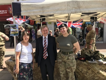 Sir David Amess with reservist