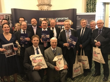 Sir David joins International Trade Secretary at event launch 