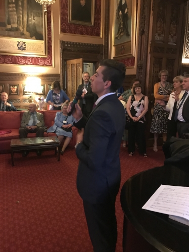 Joe performing at Speaker's House