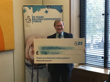 Southend MP to call for greater National Lottery funding 