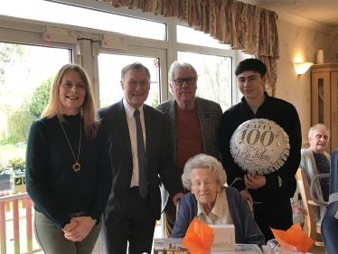 Sir David joins in 100th birthday celebrations